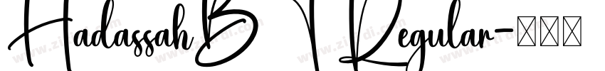HadassahBT Regular字体转换